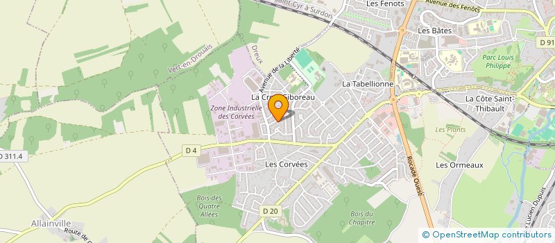 localisation de l'entreprise MADAME AURELIE MORAUX à VERNOUILLET