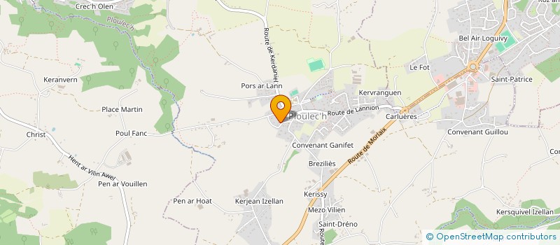 localisation de l'entreprise MADAME AURELIE MORCHOISNE  TREDREZ-LOCQUEMEAU