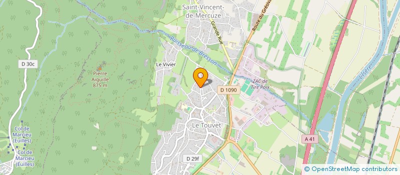 localisation de l'entreprise MADAME AURELIE MOREAU  LE TOUVET