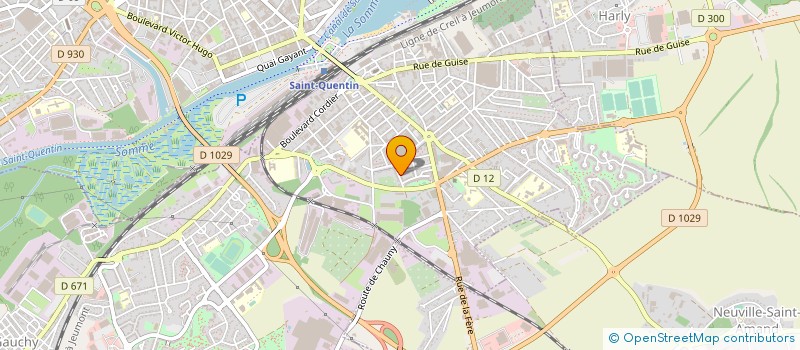 localisation de l'entreprise MADAME AURELIE MOREAU à SAINT-QUENTIN