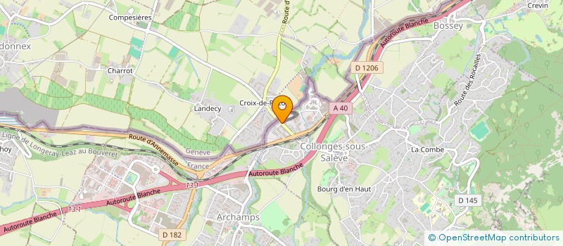 localisation de l'entreprise MADAME AURELIE MOREL  COLLONGES-SOUS-SALEVE