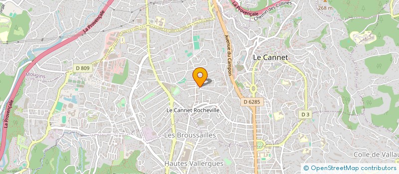 localisation de l'entreprise MADAME AURELIE MORGE à LE CANNET