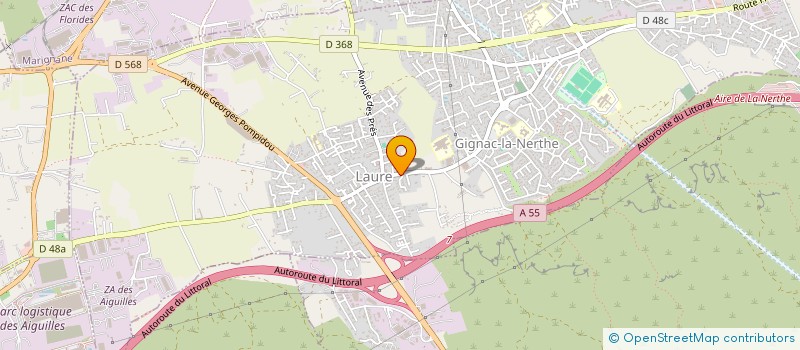localisation de l'entreprise MADAME AURELIE MORI  GIGNAC-LA-NERTHE