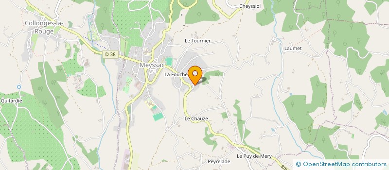 localisation de l'entreprise MADAME AURELIE MORICHON  MEYSSAC