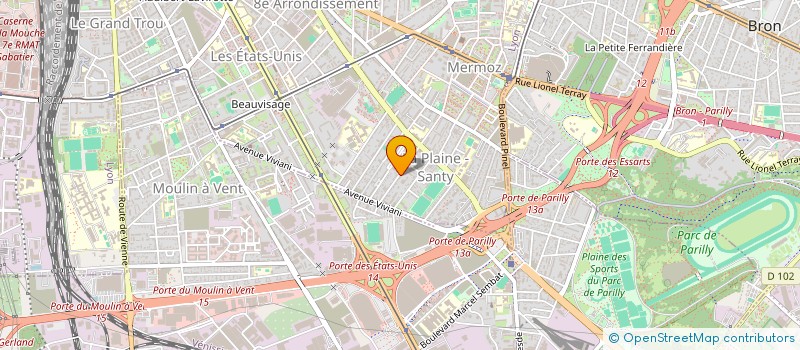 localisation de l'entreprise MADAME AURELIE MORIN à LYON