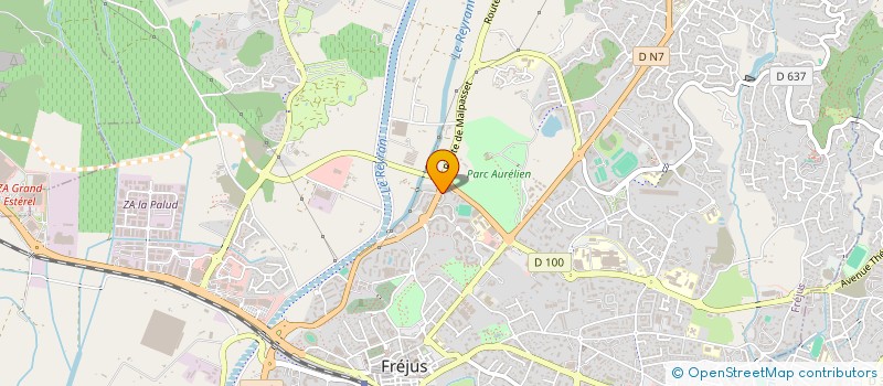 localisation de l'entreprise MADAME AURELIE MORIN à FREJUS