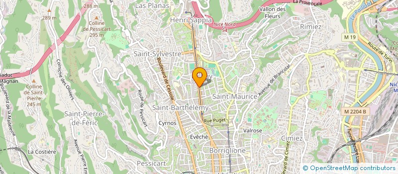 localisation de l'entreprise MADAME AURELIE MORINI  NICE