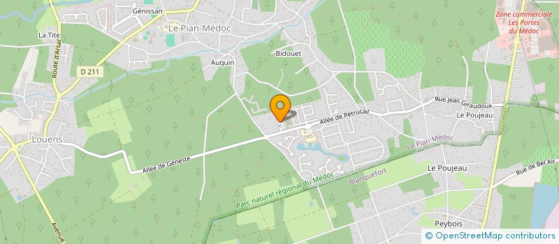 localisation de l'entreprise MADAME AURELIE MORNET à LE PIAN-MEDOC
