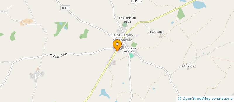 localisation de l'entreprise MADAME AURELIE MOTTAIS à SAINT-LEGER-MAGNAZEIX