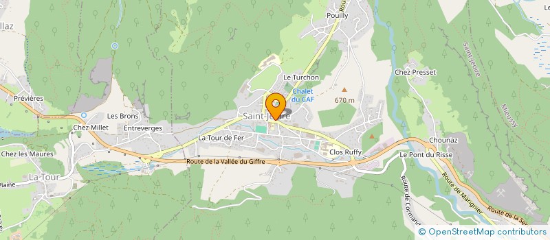 localisation de l'entreprise MADAME AURELIE MOUCHET à SAINT-JEOIRE