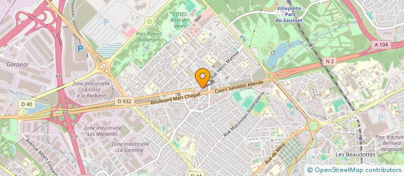 localisation de l'entreprise MADAME AURELIE MOUNANGAHT MBAYAD  AULNAY-SOUS-BOIS