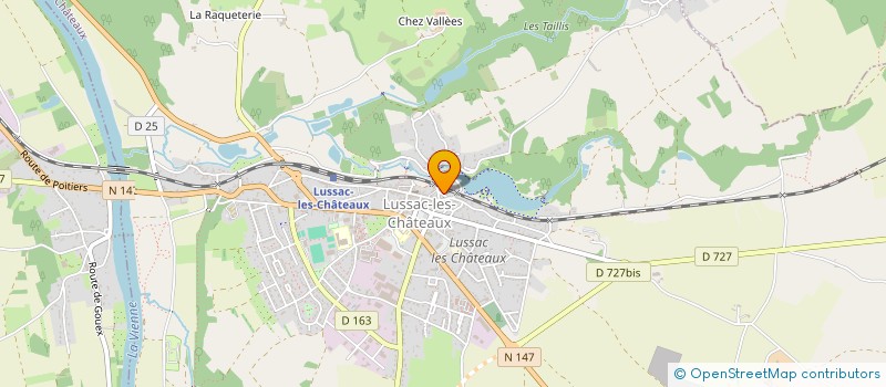 localisation de l'entreprise MADAME AURELIE MOURET  LUSSAC-LES-CHATEAUX