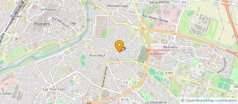 localisation de l'entreprise MADAME AURELIE MOURIER à POITIERS
