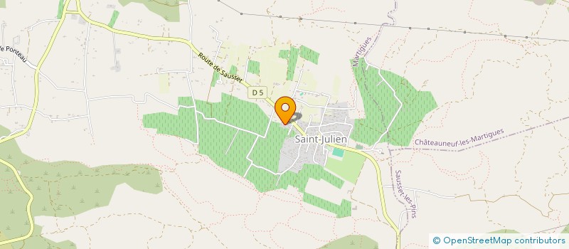 localisation de l'entreprise MADAME AURELIE MOUS  MARTIGUES