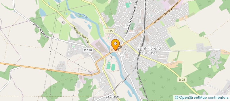 localisation de l'entreprise MADAME AURELIE MOUSNY  SAINT-FLORENT-SUR-CHER