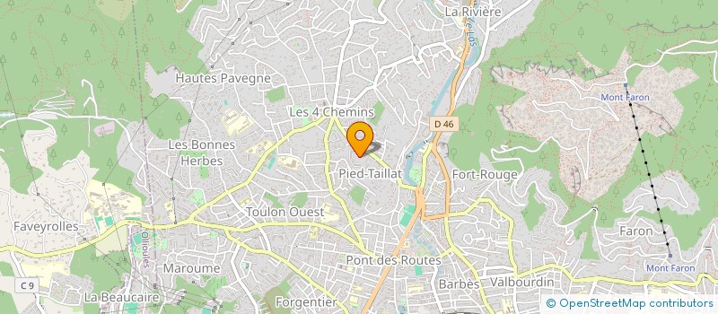 localisation de l'entreprise MADAME AURELIE MOUSSU  TOULON