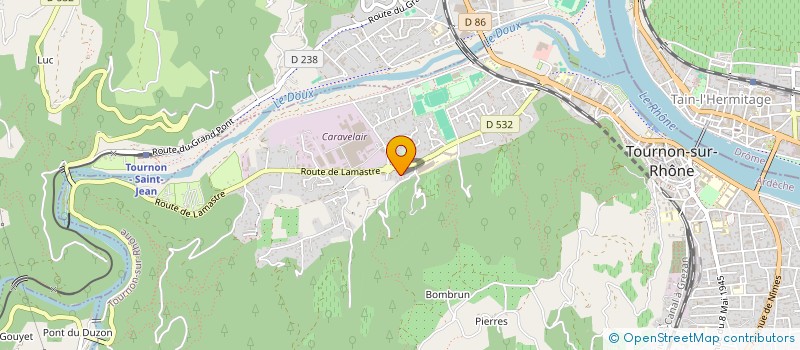 localisation de l'entreprise MADAME AURELIE MOYON à TOURNON-SUR-RHONE