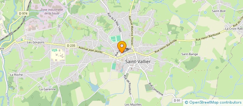 localisation de l'entreprise MADAME AURELIE MUNOT  SAINT-VALLIER