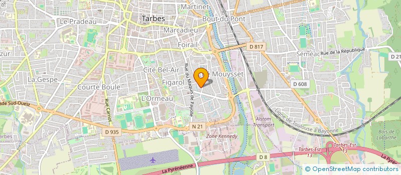 localisation de l'entreprise MADAME AURELIE MUR  TARBES