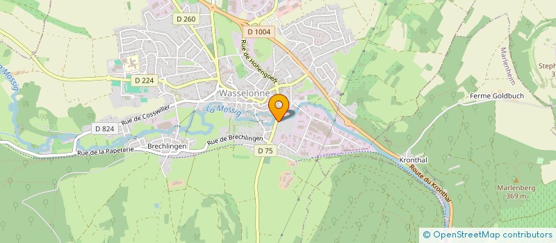 localisation de l'entreprise MADAME AURELIE MUTEZ  WASSELONNE