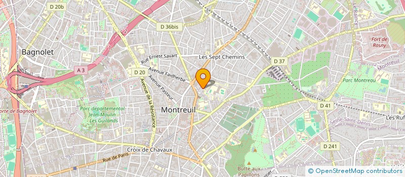 localisation de l'entreprise MADAME AURELIE MYDLARZ à MONTREUIL