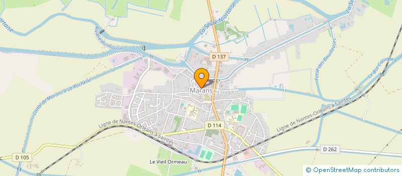 localisation de l'entreprise MADAME AURELIE NAUD  MARANS