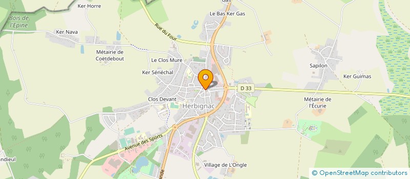localisation de l'entreprise MADAME AURELIE NICOLET à HERBIGNAC