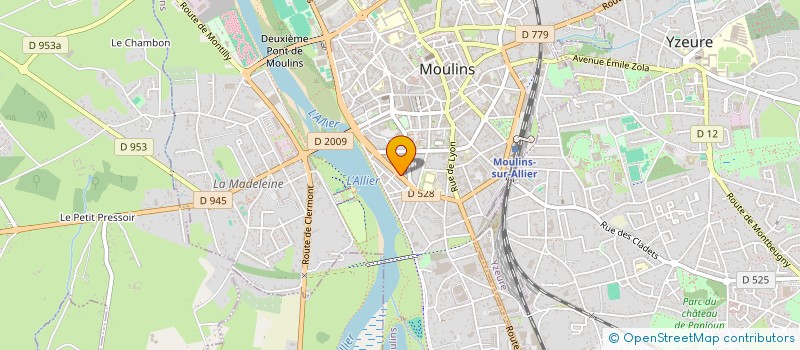 localisation de l'entreprise MADAME AURELIE NOBRE  MOULINS