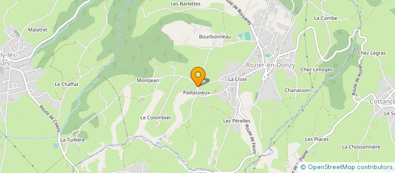 localisation de l'entreprise MADAME AURELIE NOIR  ROZIER-EN-DONZY