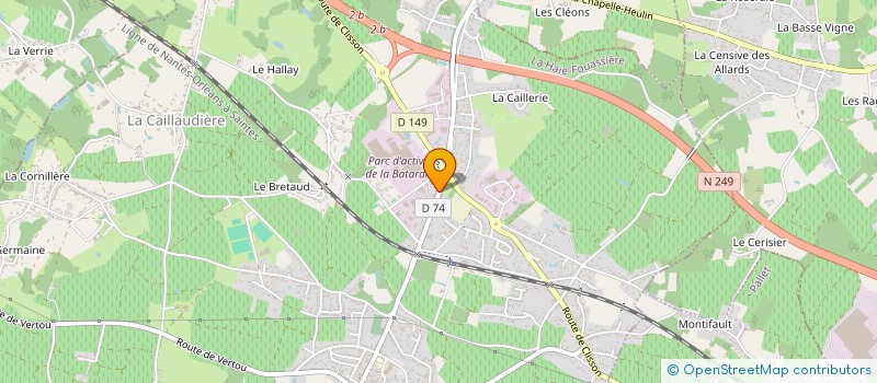 localisation de l'entreprise MADAME AURELIE NOUAIS à LA HAIE-FOUASSIERE