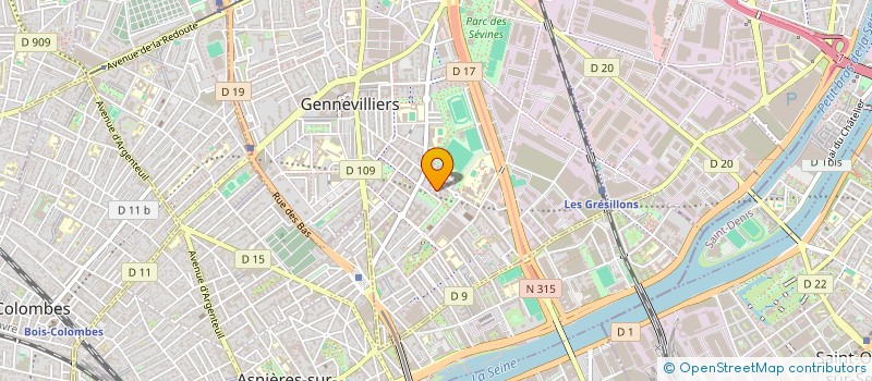 localisation de l'entreprise MADAME AURELIE NOURRY à GENNEVILLIERS