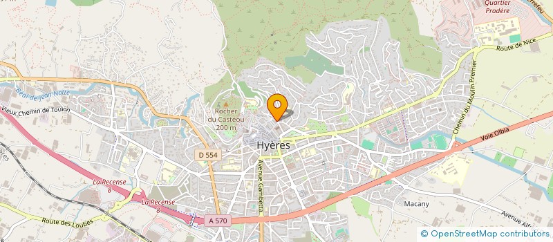 localisation de l'entreprise MADAME AURELIE OBSCUR à HYERES