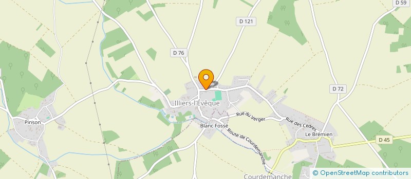 localisation de l'entreprise MADAME AURELIE OGNARD  ILLIERS-L'EVEQUE