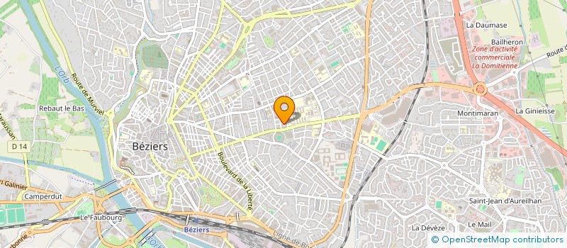 localisation de l'entreprise MADAME AURELIE OLLIVIER  BEZIERS
