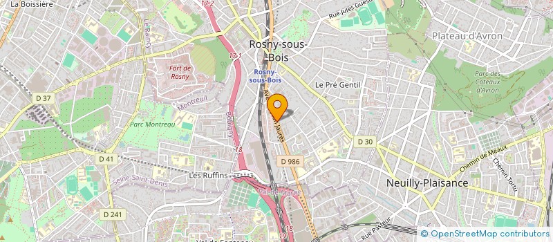 localisation de l'entreprise MADAME AURELIE PACE à ROSNY-SOUS-BOIS