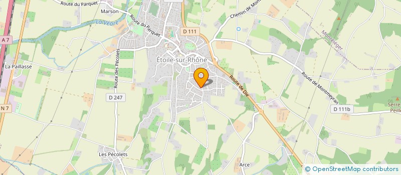 localisation de l'entreprise MADAME AURELIE PAGAN  ETOILE-SUR-RHONE