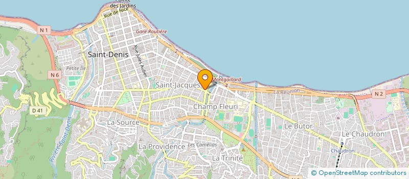 localisation de l'entreprise MADAME AURELIE PALASSI à SAINT-DENIS