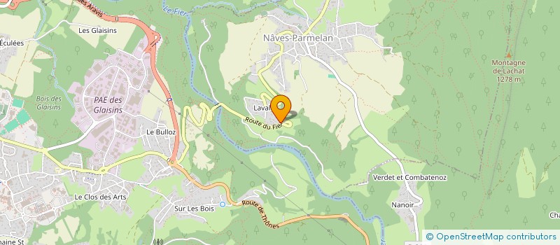 localisation de l'entreprise MADAME AURELIE PANISSET  NAVES-PARMELAN