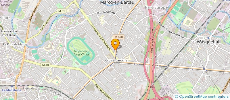 localisation de l'entreprise MADAME AURELIE PAPAREL à MARCQ-EN-BARŒUL