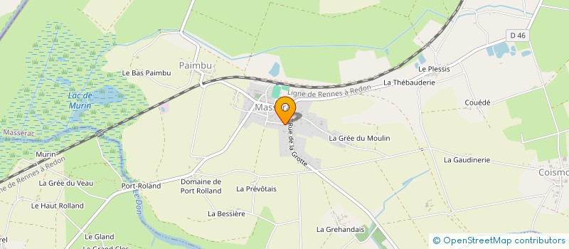 localisation de l'entreprise MADAME AURELIE PARAGEAU  MASSERAC