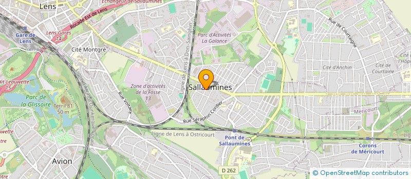 localisation de l'entreprise MADAME AURELIE PARMENTIER  SALLAUMINES