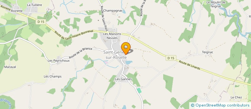 localisation de l'entreprise MADAME AURELIE PAROUTEAUD  SAINT-GENEST-SUR-ROSELLE