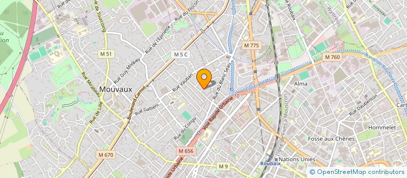 localisation de l'entreprise MADAME AURELIE PATAR à MOUVAUX