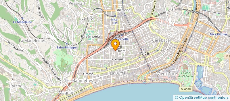 localisation de l'entreprise MADAME AURELIE PAULIAC à NICE