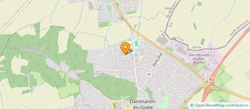 localisation de l'entreprise MADAME AURELIE PAYET à DAMMARTIN-EN-GOELE
