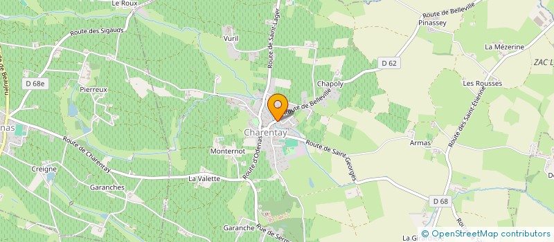 localisation de l'entreprise MADAME AURELIE PEIGNAUD  CHARENTAY