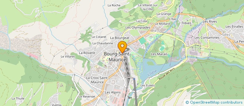 localisation de l'entreprise MADAME AURELIE PELLETIER à BOURG-SAINT-MAURICE