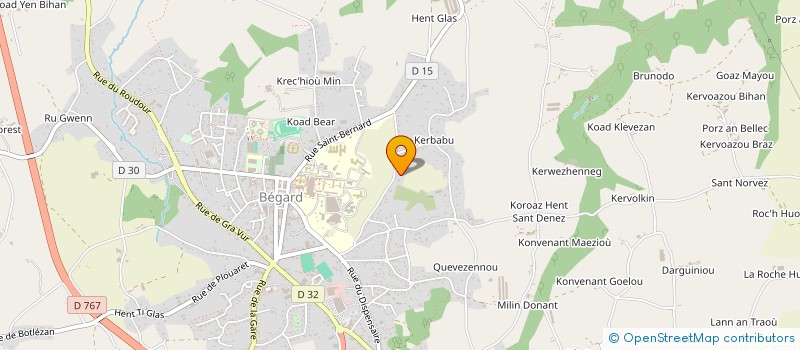 localisation de l'entreprise MADAME AURELIE PERICHON  BEGARD