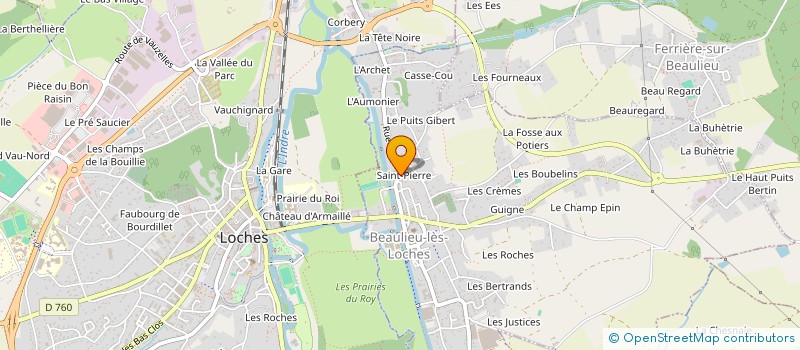 localisation de l'entreprise MADAME AURELIE PERINET à BEAULIEU-LES-LOCHES
