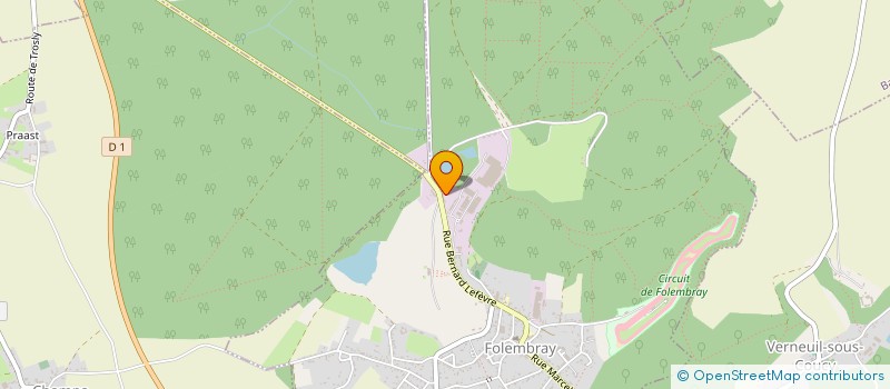 localisation de l'entreprise MADAME AURELIE PERRIGUEY  FOLEMBRAY